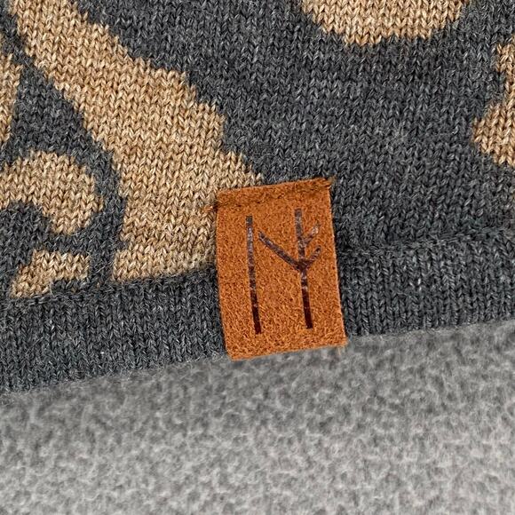 Neve Merino Wool Cardigan Knit Sweater Womens XS Gray Green Boho Cottagecore - Picture 9 of 16